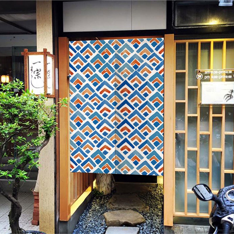 2024 Japanese Door Curtain, Japanese Kitchen Noren Curtain, Japanese Wall Art Ikat Fabric, Japanese Décor Room Divider, Wall Hanging Tapestry