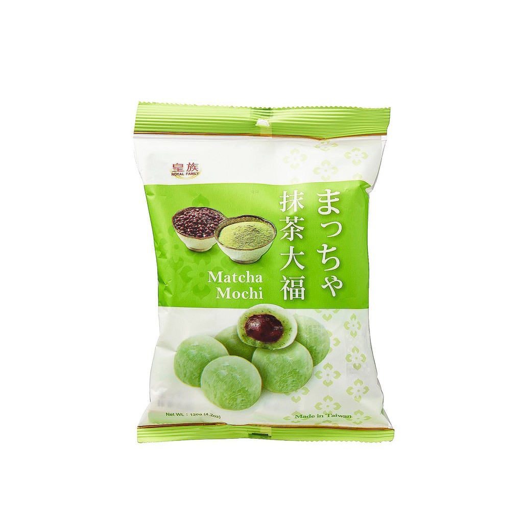 Royal Family Taiwan Assorted Bubble Tea Matcha Mochi 120g | Shopee ...