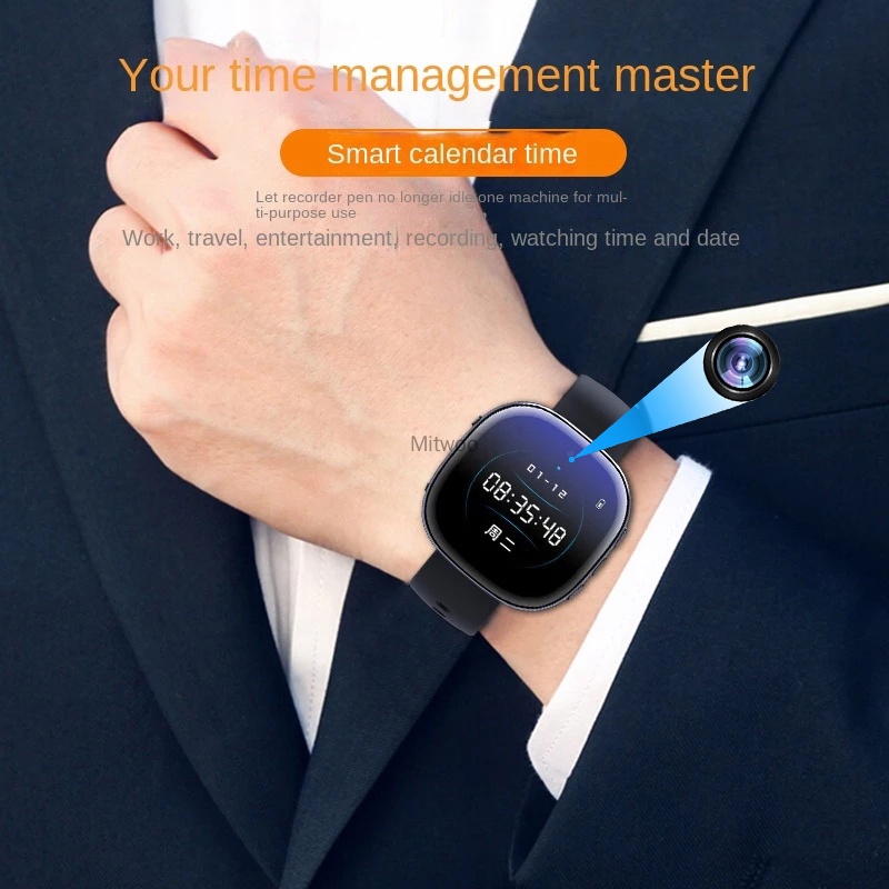 4-256GB Smart Watch 1080P Mini spy Camera Audio Video Recorder ...