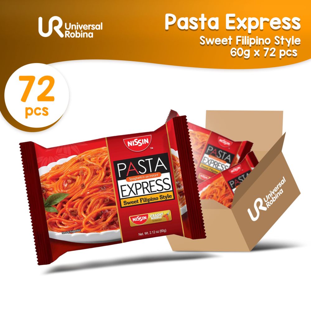 Nissin Pasta Express Sweet Filipino Style 60g 72 Pcs Shopee