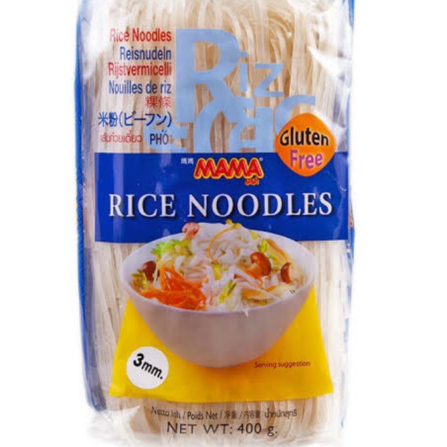 Mama Rice Noodles - Gluten Free 10mm From Thailand (400g) | Shopee ...