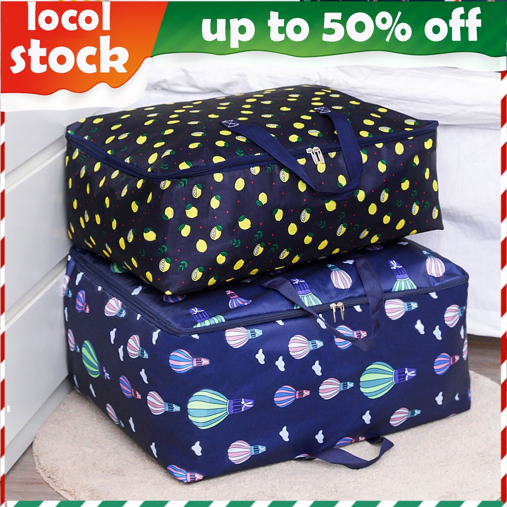 Waterproof Large Capacity Quilt Storage Bag with Zipper Clothes Pillow