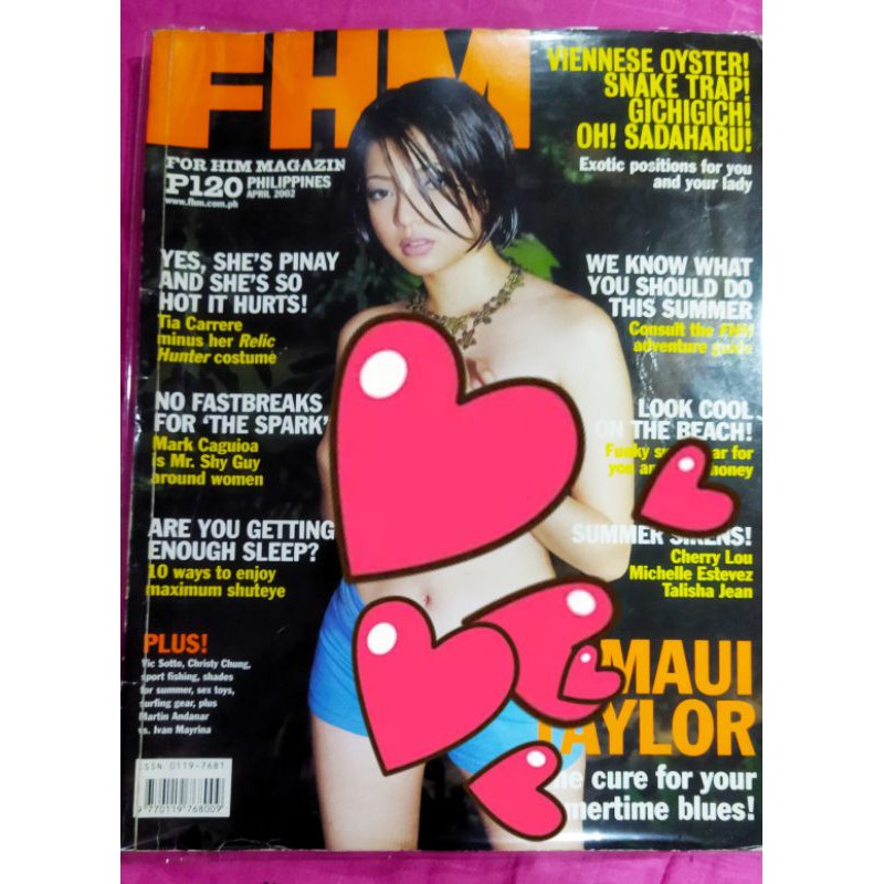 Kalibruhan: FHM MAGAZINE:#24 MAUI TAYLOR (APRIL 2002) | Shopee Philippines