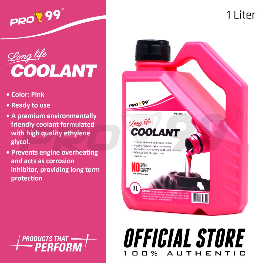 PRO99 Long Life Car Radiator Coolant Pink 1L Pro99 PRC40411 Shopee