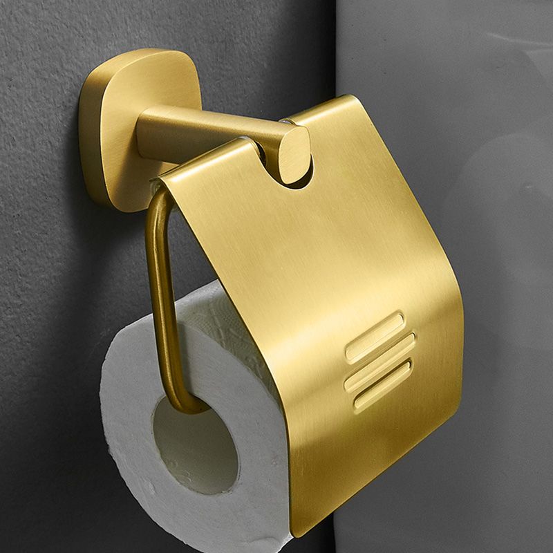 Toilet Paper Holder, Towel Hook, Wall Towel Rack/Towel Bar for Bathroom, Brushed Gold, 304 Stainless Steel, 3-in-1 Toilet Paper Holder, Toilet Paper Holder, Bath Towel Holder