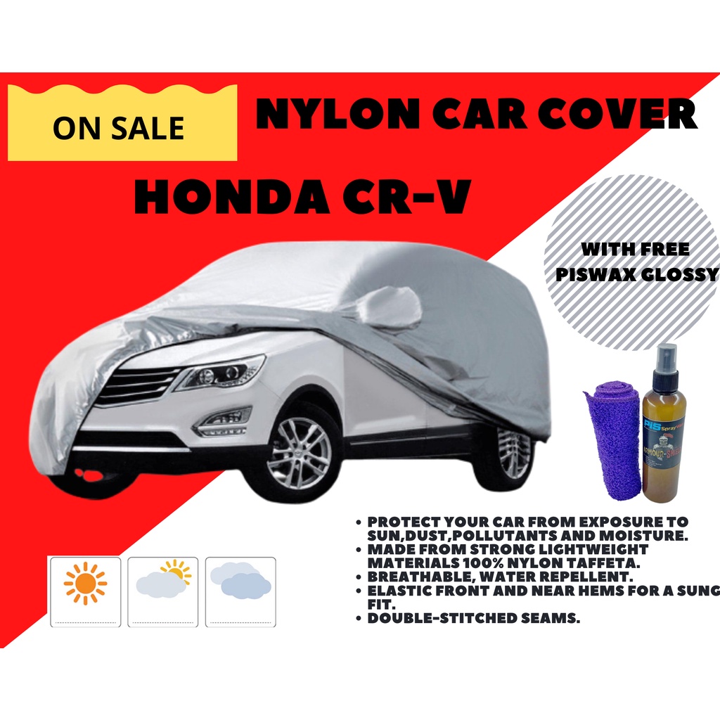 HONDA CRV Waterproof Car Cover w/ Pis Wax Glossy COD On Hand