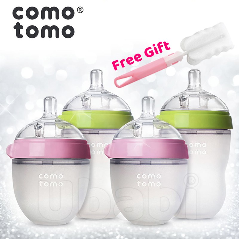 comotomo Baby Bottle Neonatal Silicone Weaning God Anti bloating Device ...