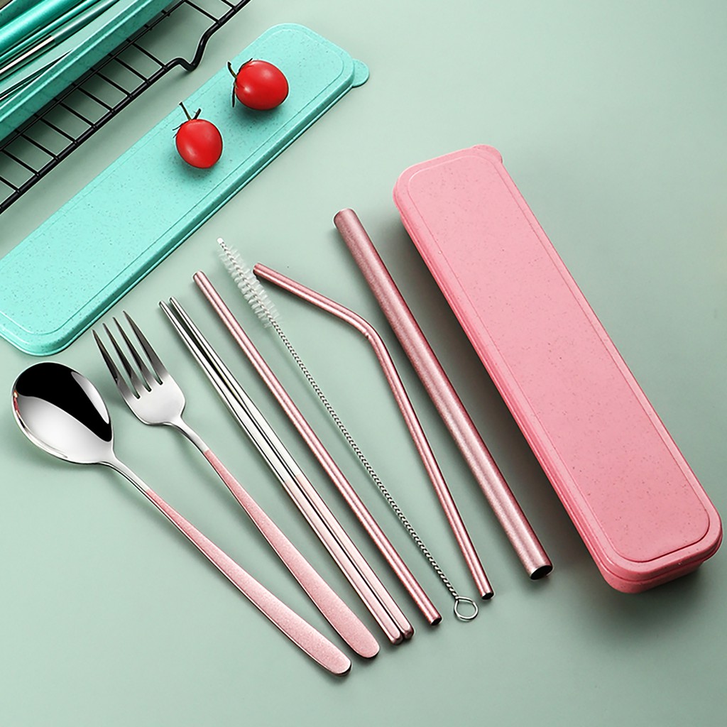 My Melody Lunch Tableware Spoon Chopsticks Fork Utensils Set in