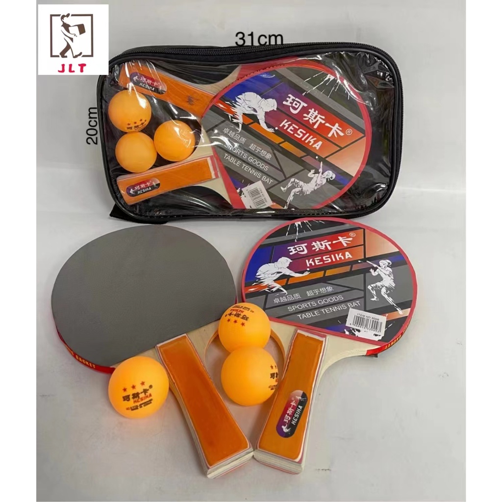 JLT Good Quality Ping Pong Table Tennis Racket Set with Balls and Case ...
