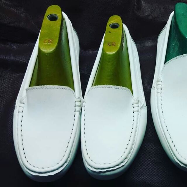 White slip on nursing hot sale shoes