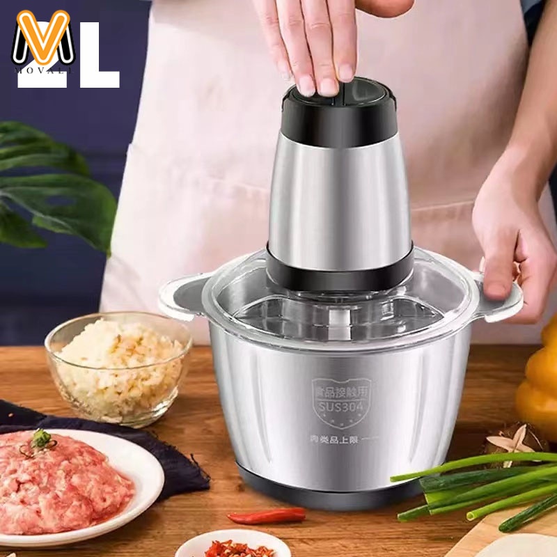 2L Multifunction Electric Kitchen Chopper Shredder Food Meat Grinder