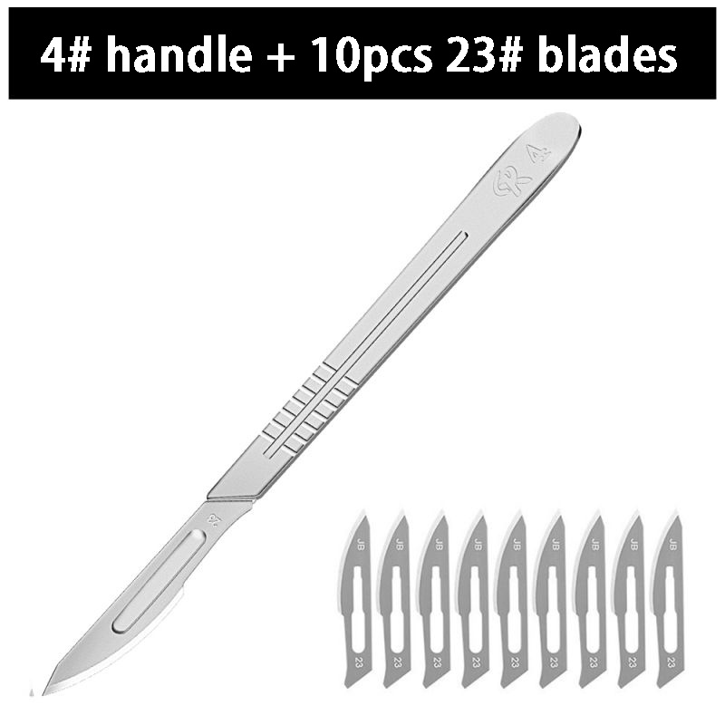 10pc 11 23 Carbon Steel Surgical Scalpel Blades With Handle Scalpel