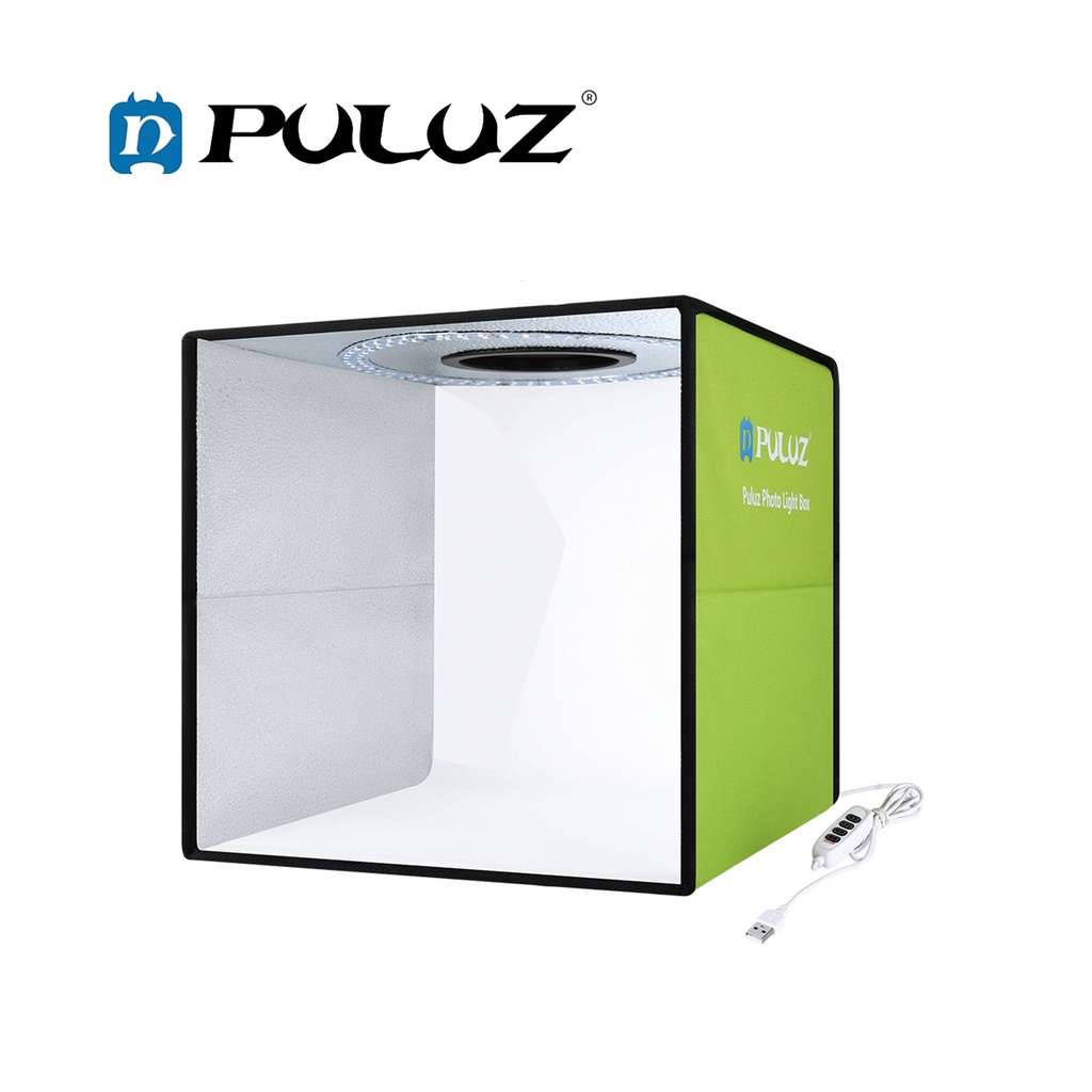 PULUZ Lightbox 80 60 40 30cm Photo Ring LED Light Studio Kits 6