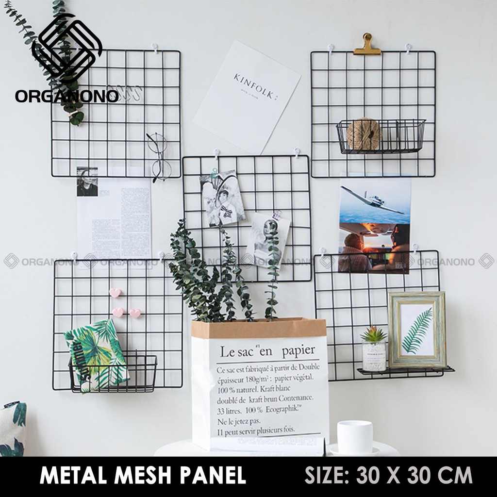 Organono Metal Steel Iron Net Mesh Frame Home Decor Photo Frame Wall ...