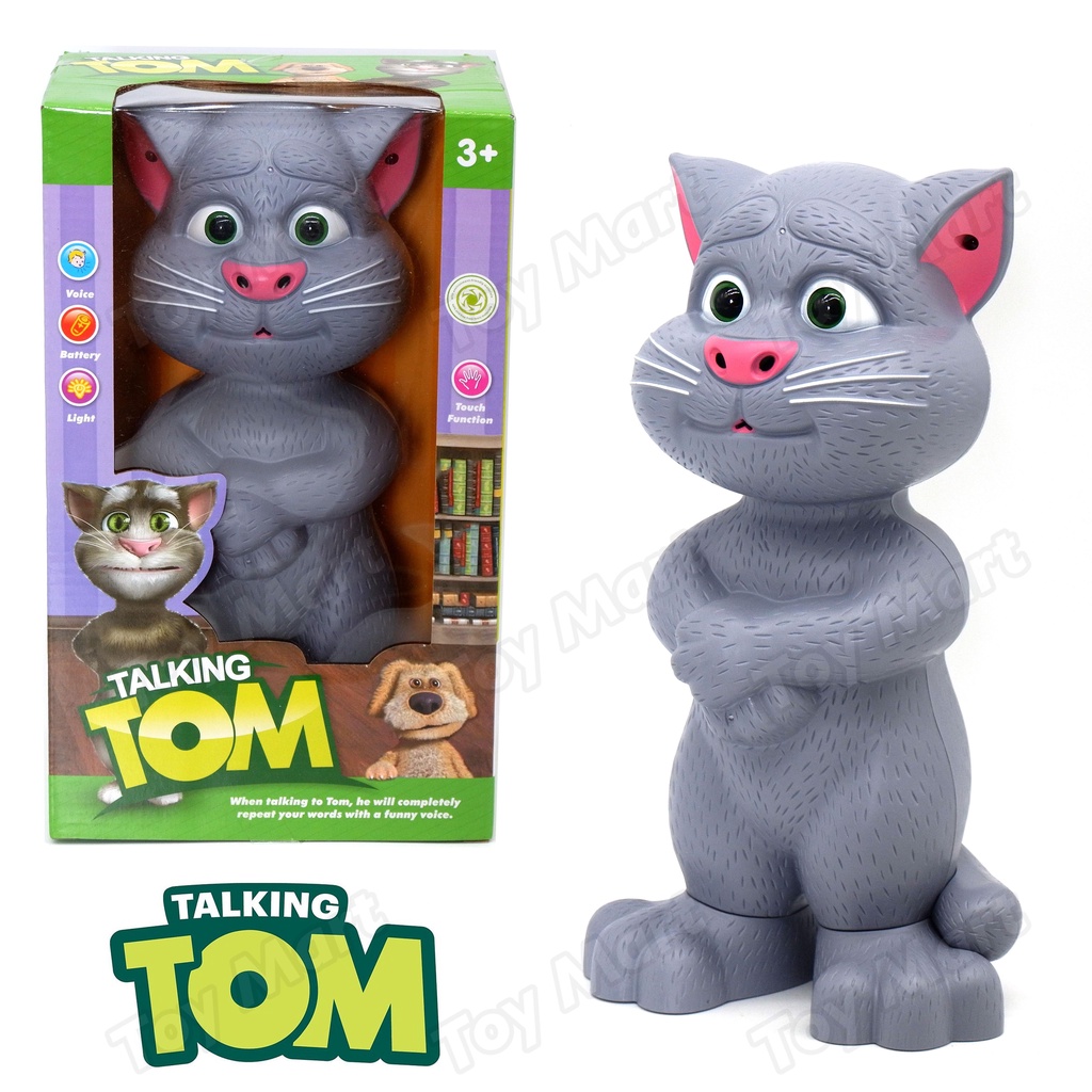 Talking Cat Tom Angela Toy Touch Sound Light Functionality