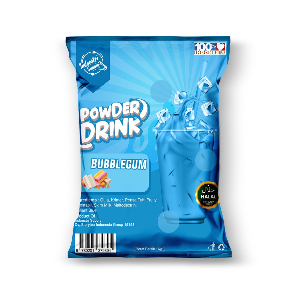 Bubblegum Flavored Powder Drink Powder 1kg Mix Sugar Shopee Philippines