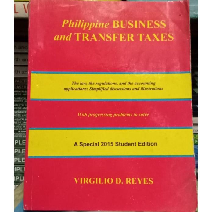 PHILIPPINE BUSINESS and TRANSFEE TAXATION (USES BOOK) Shopee Philippines