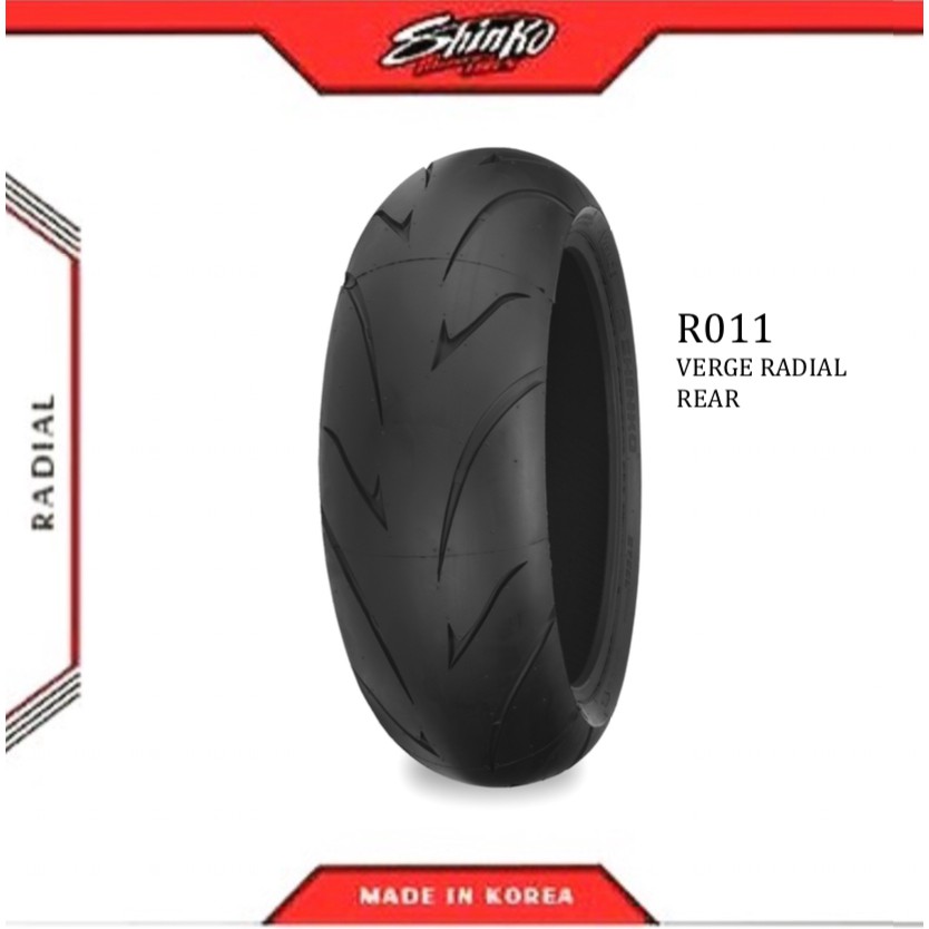 SHINKO MOTORCYCLE TIRES R011 VERGE 200/50ZR17 Rear TL--FREE PITO AND ...
