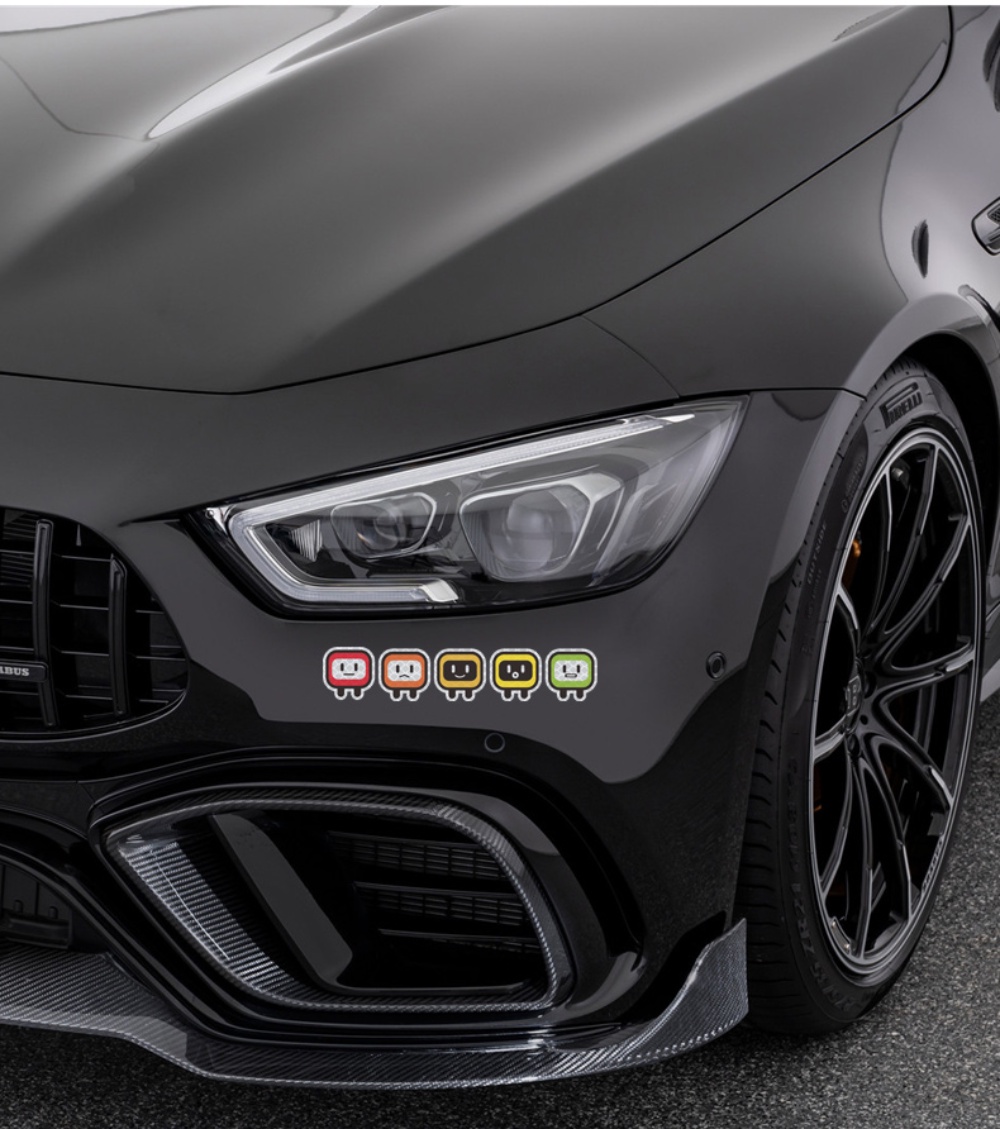 3M Motorcycle Car Bike Sticker Cube Man High Reflective Warning ...