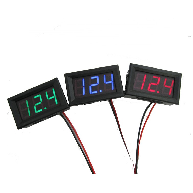 DC 030V 3 wire LED digital display panel volt meter voltage voltmeter