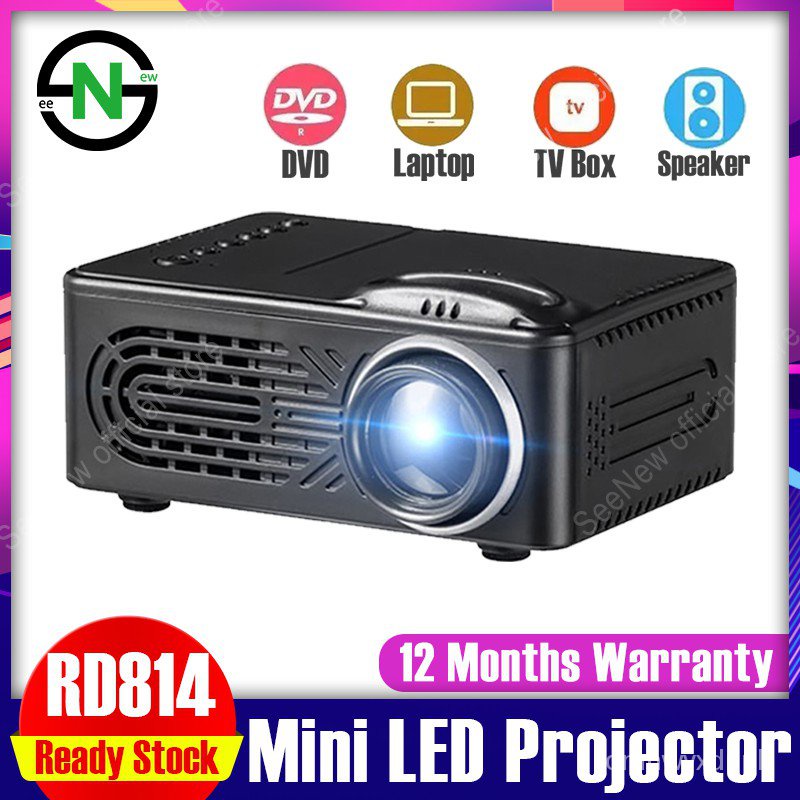 Ready StockSeeNew RD814 Portable LCD Mini Projector 320x240 Resolution ...