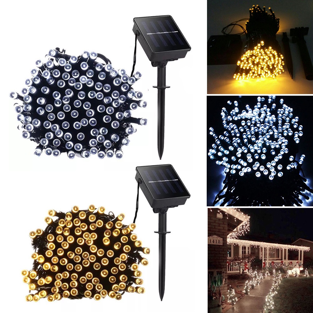 Aksun 10M Solar 100L/50L Led String Fairy Light Party Outdoor Christmas ...