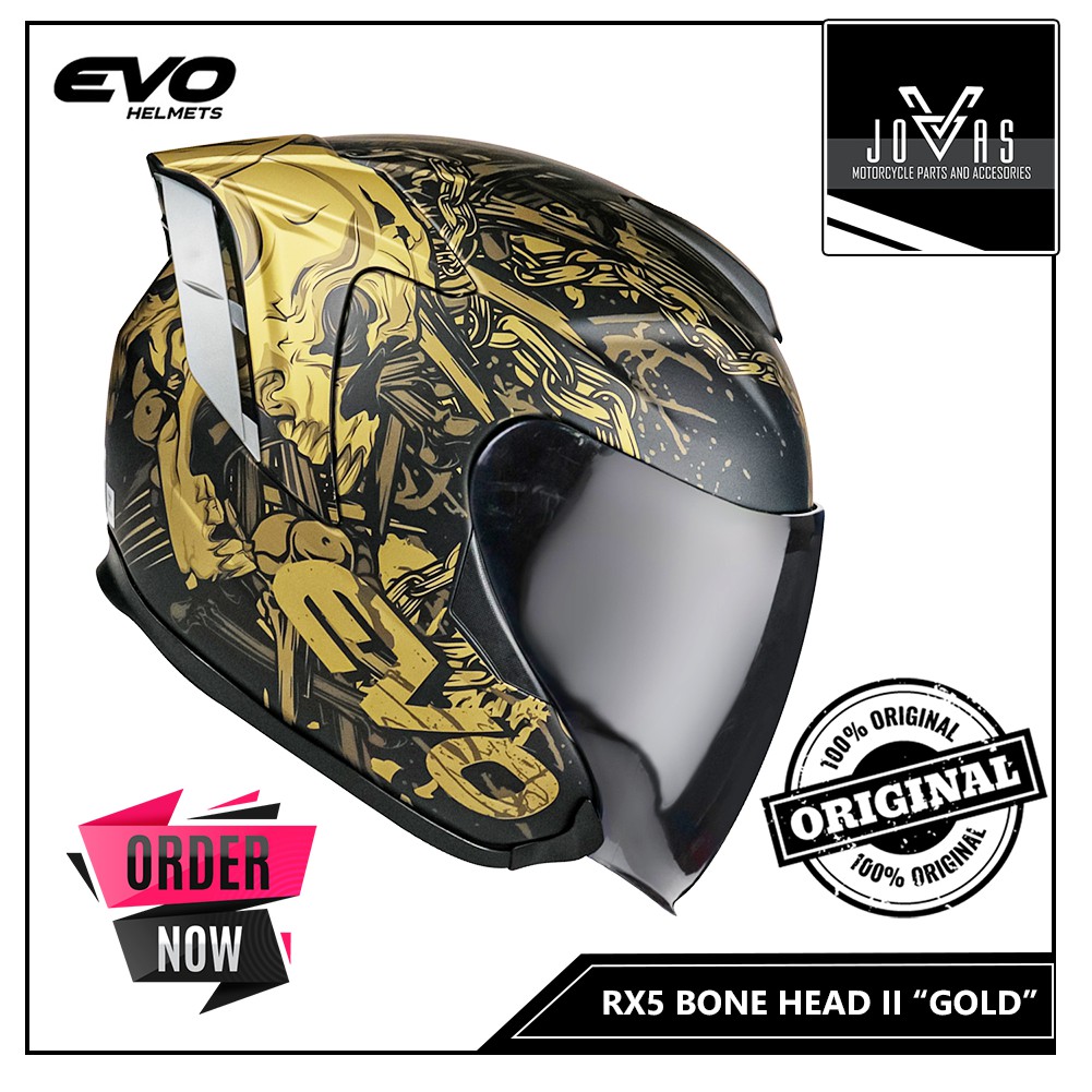EVO HELMET RX5 HALF FACE BONEHEAD 2 Shopee Philippines