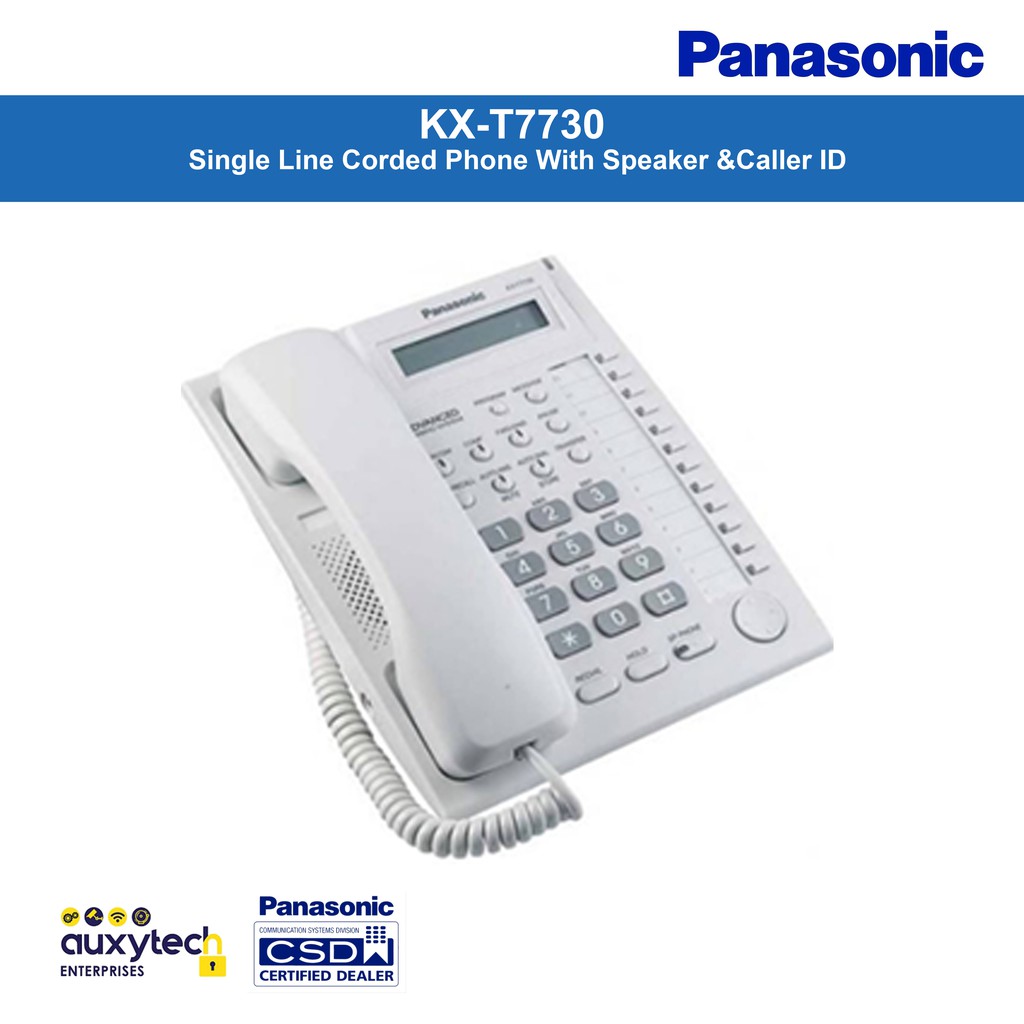 Panasonic PABX KX-AT7730 Single Line Corded Phone With Speaker &Caller ...