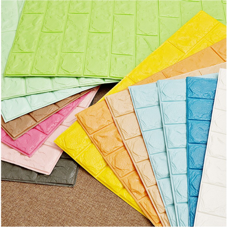 MH Wallpaper Big Size DIY 70cm*77cm Self Adhesive Waterproof 3D White