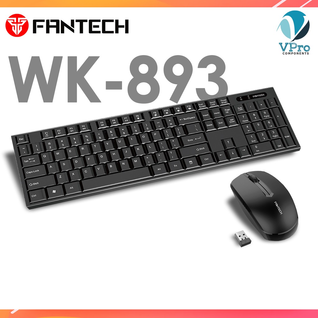 FANTECH WK-893 WIRELESS KEYBOARD MOUSE | Shopee Philippines