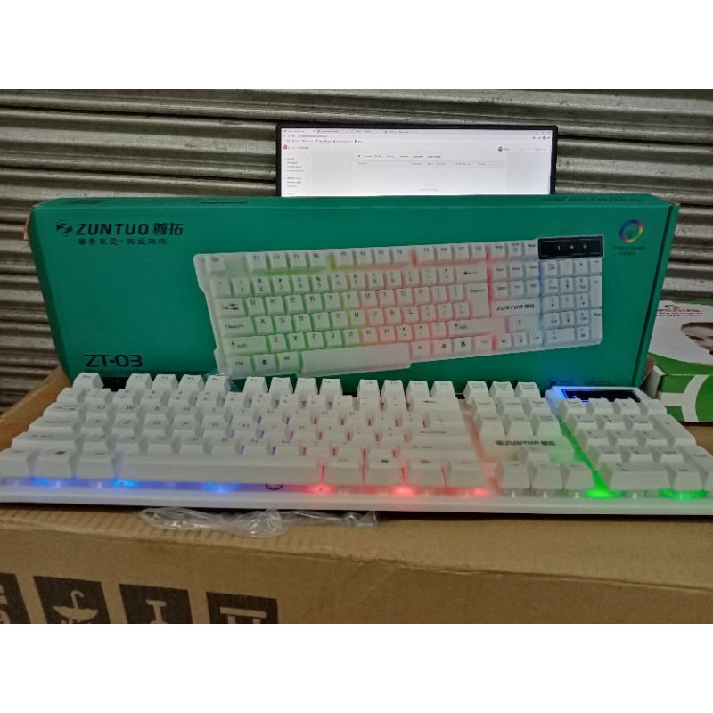 Zuntou ZT-03 LED Keyboard 7 Colour Backlit | Shopee Philippines