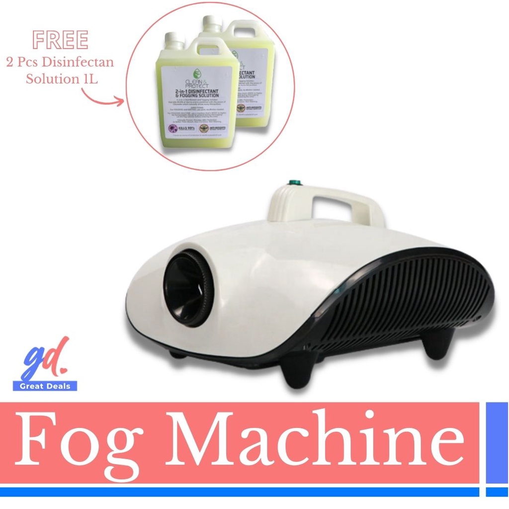 ☞FOG MACHINE DISINFECTANT MACHINE SPRAY WITH FREE 2PCS 1L SOLUTION Shopee Philippines