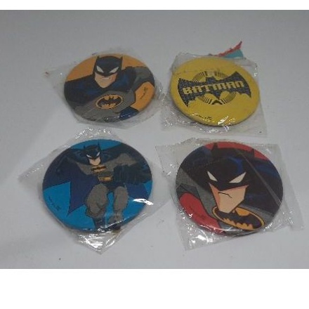 Batman Collectible Small Button Pin Badge Collection 4 pcs. | Shopee ...