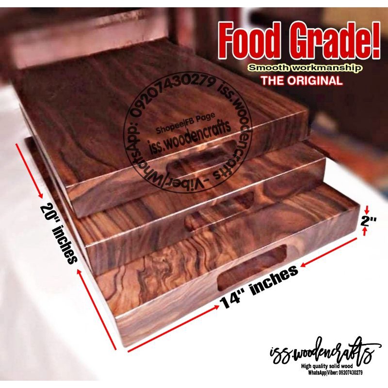 Butchers Block Chopping Board( 2" inches thickness) Shopee Philippines