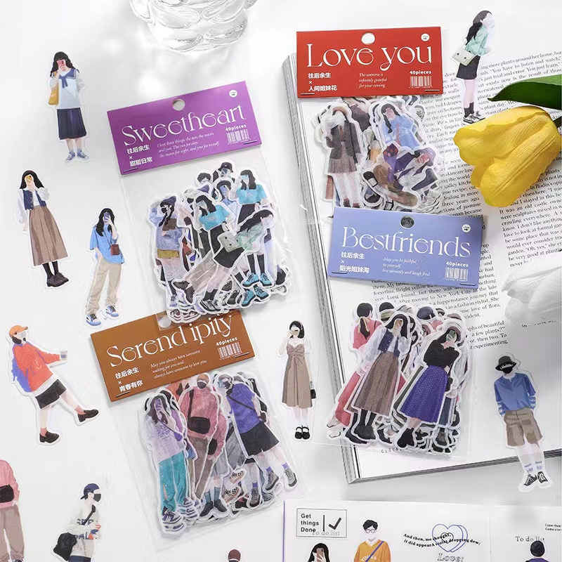 40pcs/pack Outfit inspiration Paper stickers | Shopee Philippines