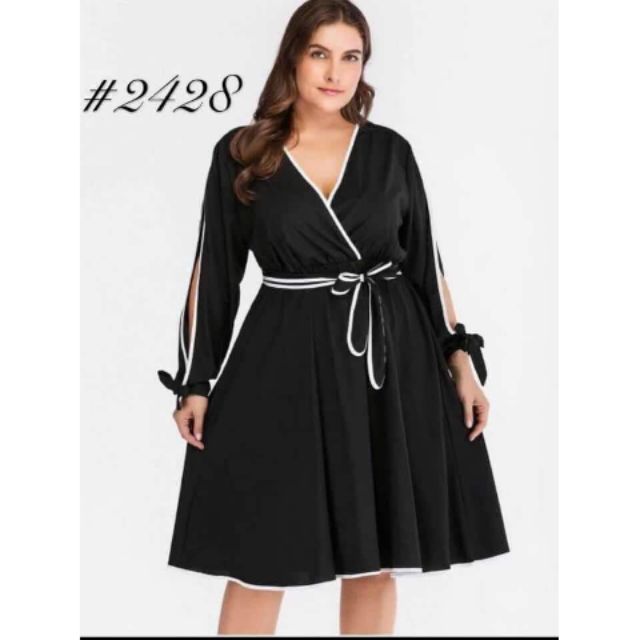 Plus size dress outlet shopee