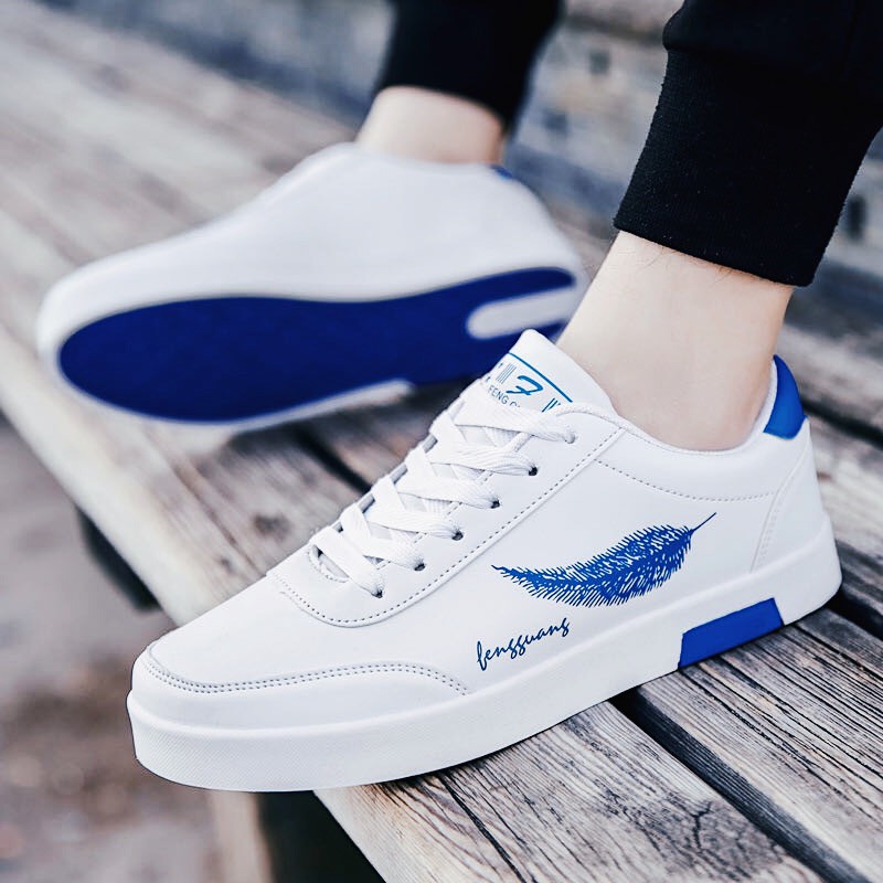 2022 Korean Fashion Hand-drawn patterns white sneaker