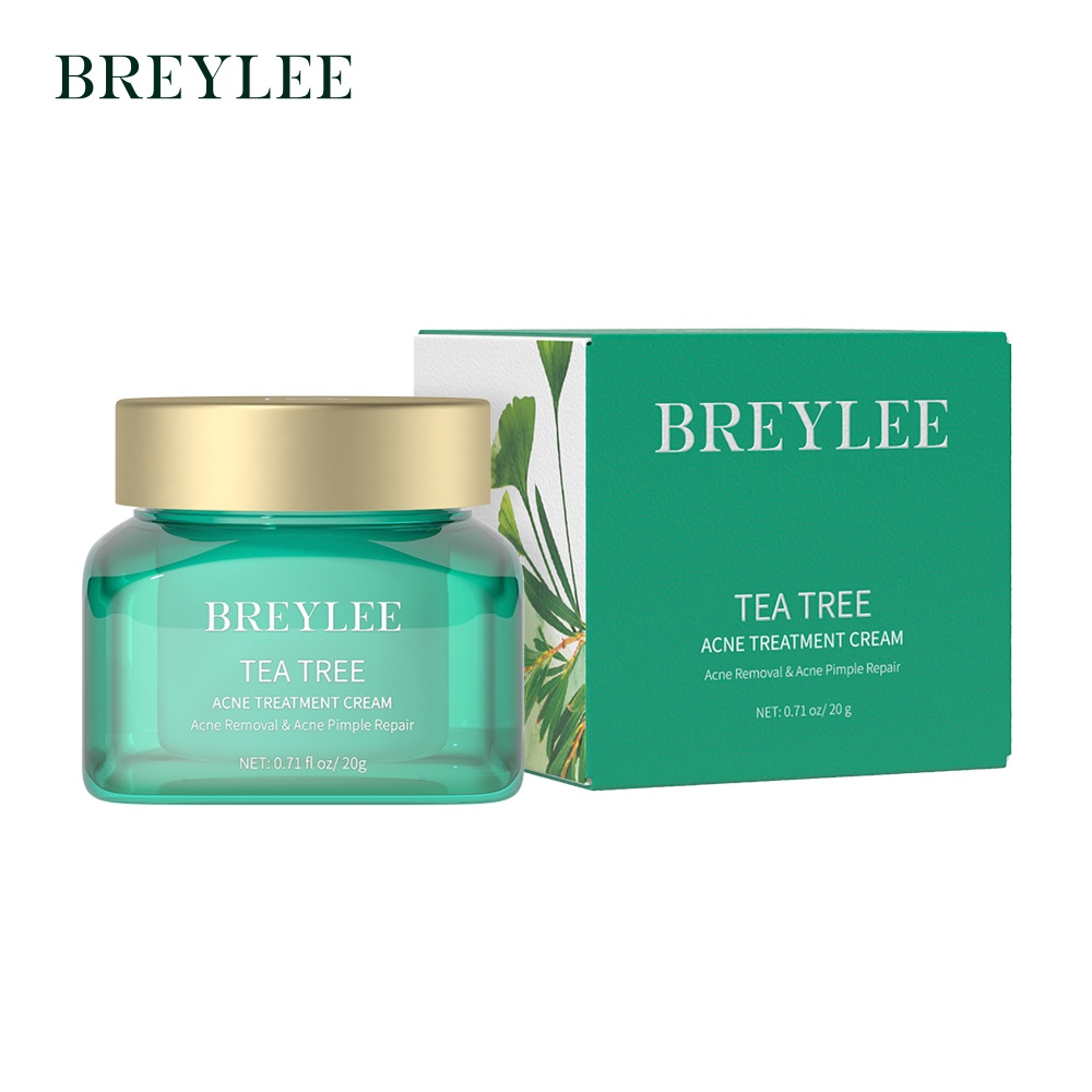 BREYLEE Tea Tree Acne Treatment Cream Control Oil Remove Pimples