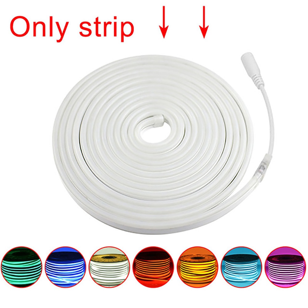 5M 12V 2835 Flex Led Neon Light Strip Silicone Tube 6mm X 12mm