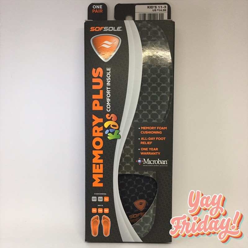 Sof sole memory plus comfort insoles deals