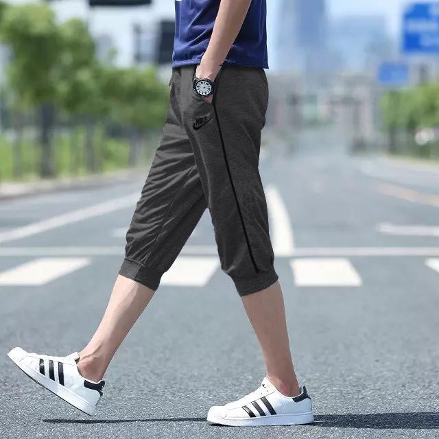 NK fashion men s Palie 3 4 Jogger pants for men Makapal Tela