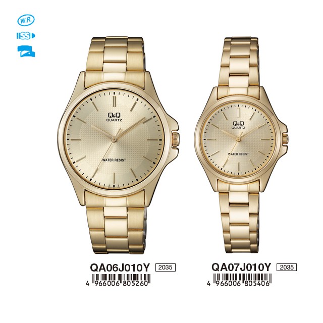 Q Q QnQ QQ Original Couple Analog Watches QA06 QA07 Water Resist