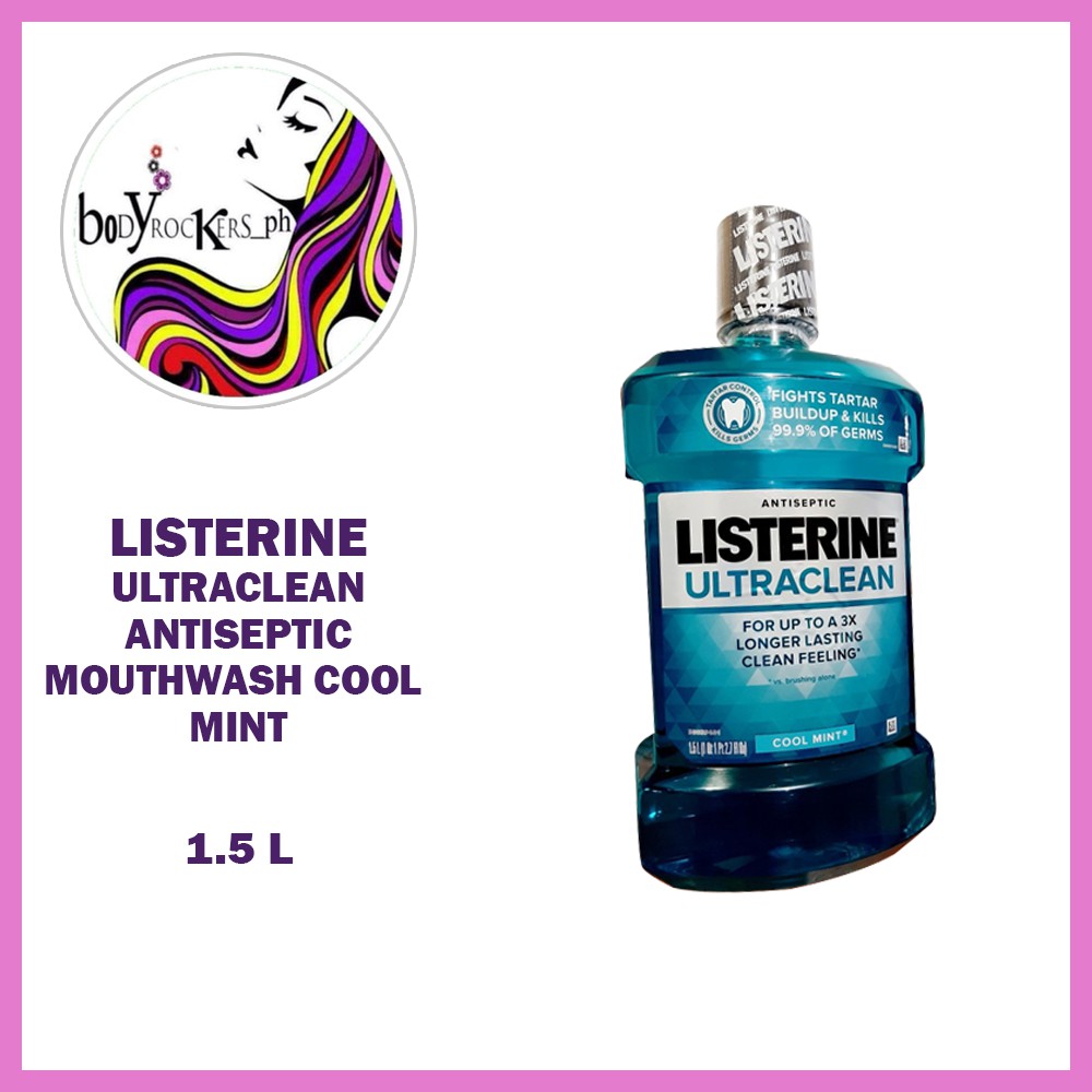 Listerine Ultraclean Antiseptic Mouthwash 1.5 L Shopee Philippines