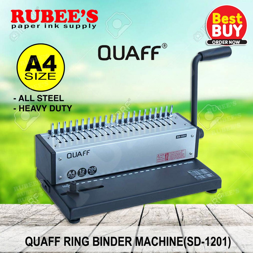 QUAFF RING BINDER MACHINE A4 SIZE Shopee Philippines