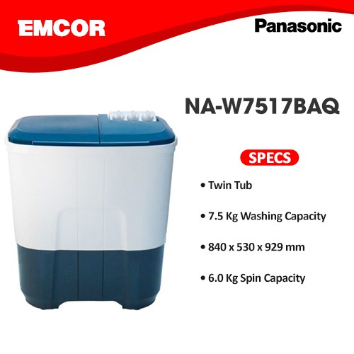 panasonic na w7517b washing machine