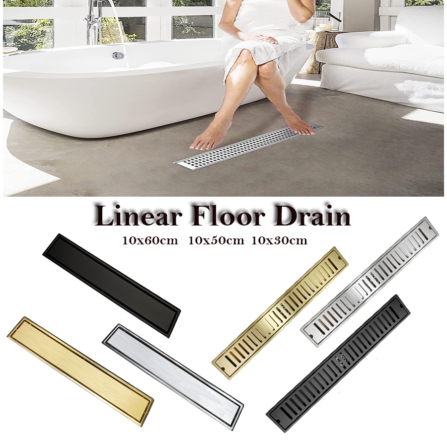 Bathroom Floor Drain 304 Stainless Steel Floor Drain Linear Shower ...