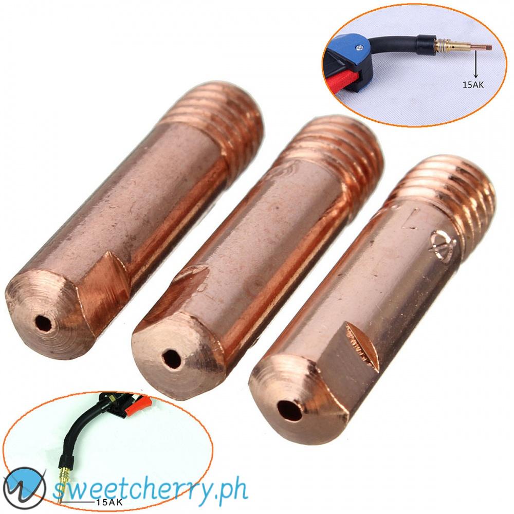 Copper 25*6mm 10Pcs 0.8/1.0/1.2mm MB-15AK MIG/MAG Welding Torch Tips ...