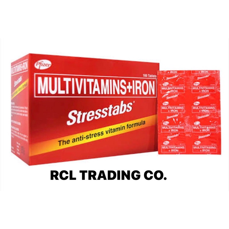 STRESSTABS MULTIVITAMINS PLUS IRON (sold Per Pc) | Shopee Philippines