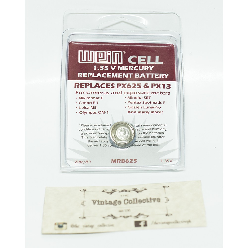 Wein Cell PX625 / PX13 Button Battery for Olympus OM1, Spotmatic F