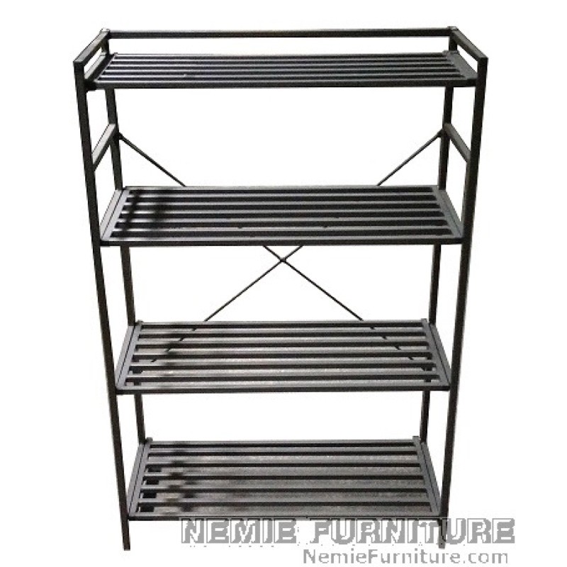 Foldable Metal Rack Adjustable Shelves / Shoe Rack / Plant Stand / Display Rack / Multipurpose
